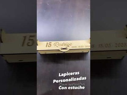 Lapiceras Personalizadas + Estuche De Madera - Souvenir