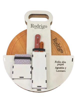 Kit de asado redondo eucalipto