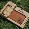 set emperador tabla cuchillo y vaso 450ml
