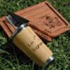 set emperador tabla cuchillo y vaso 450ml